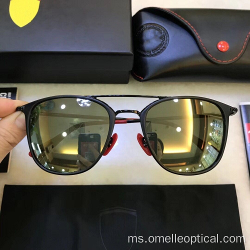 Polarized Oval Fesyen Sunglasses untuk Memandu